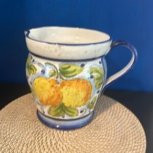 JAY WILLFRED OF ANDREA BY SADEK Hand painted Italian Decorative Pitcher